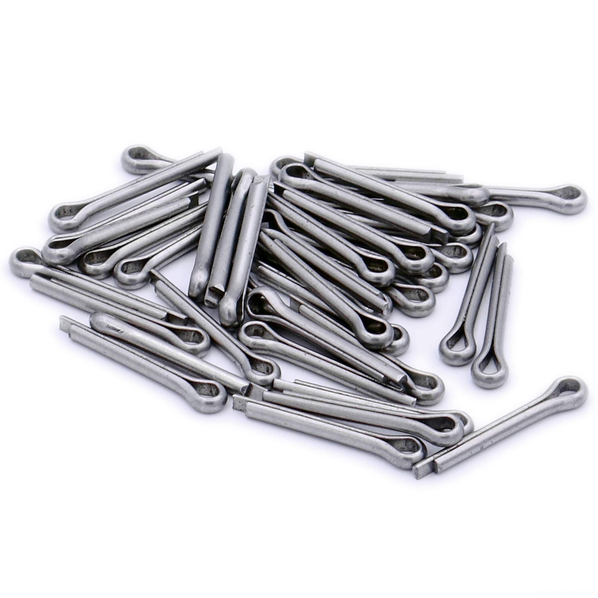 Singularity Supplies Silver M3.2 (3.2Mm X 18Mm) Split Cotter Pin - Stainless Steel (A2) (Pack Of 40)
