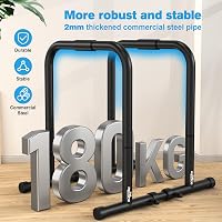 RELIFE Rebuild Your Life Dip Station Párhuzamos Rudak Edzőpad Otthoni Edzéshez - black 2