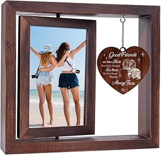 Best Friends Picture Frame, Friends Photo Frame 4x6, Best Friend Birthday Gifts for Women, Gifts for Best Friend Long Distance Gifts Going Away Gifts for Friends Graduation Gift for Besties BFF