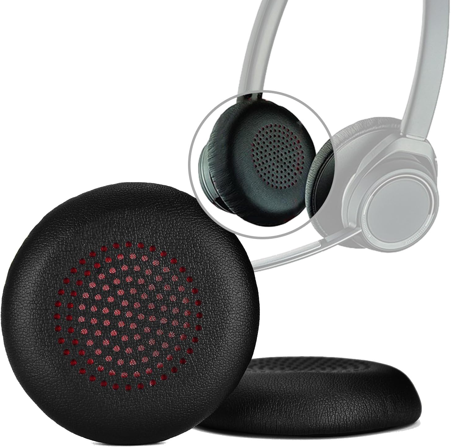 Soft and Elastic Ear Pads Cushions for MPOW HC5 HC6 Headphones Block Out Noise Earpads, Enjoys Quality Sound Cushions, Approx.65x65mm, As Pictures Shows