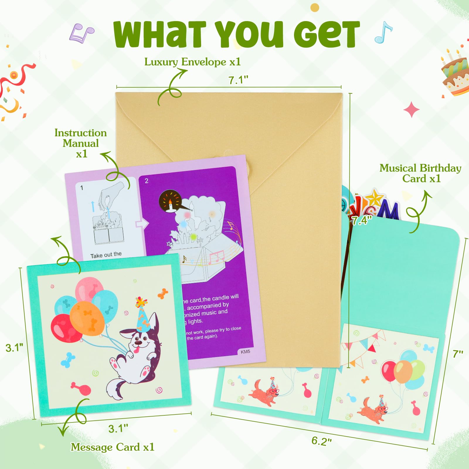 Carte D'anniversaire Musicale, Cartes D'anniversaire Musicales Avec Lumière Et Musique,carte D