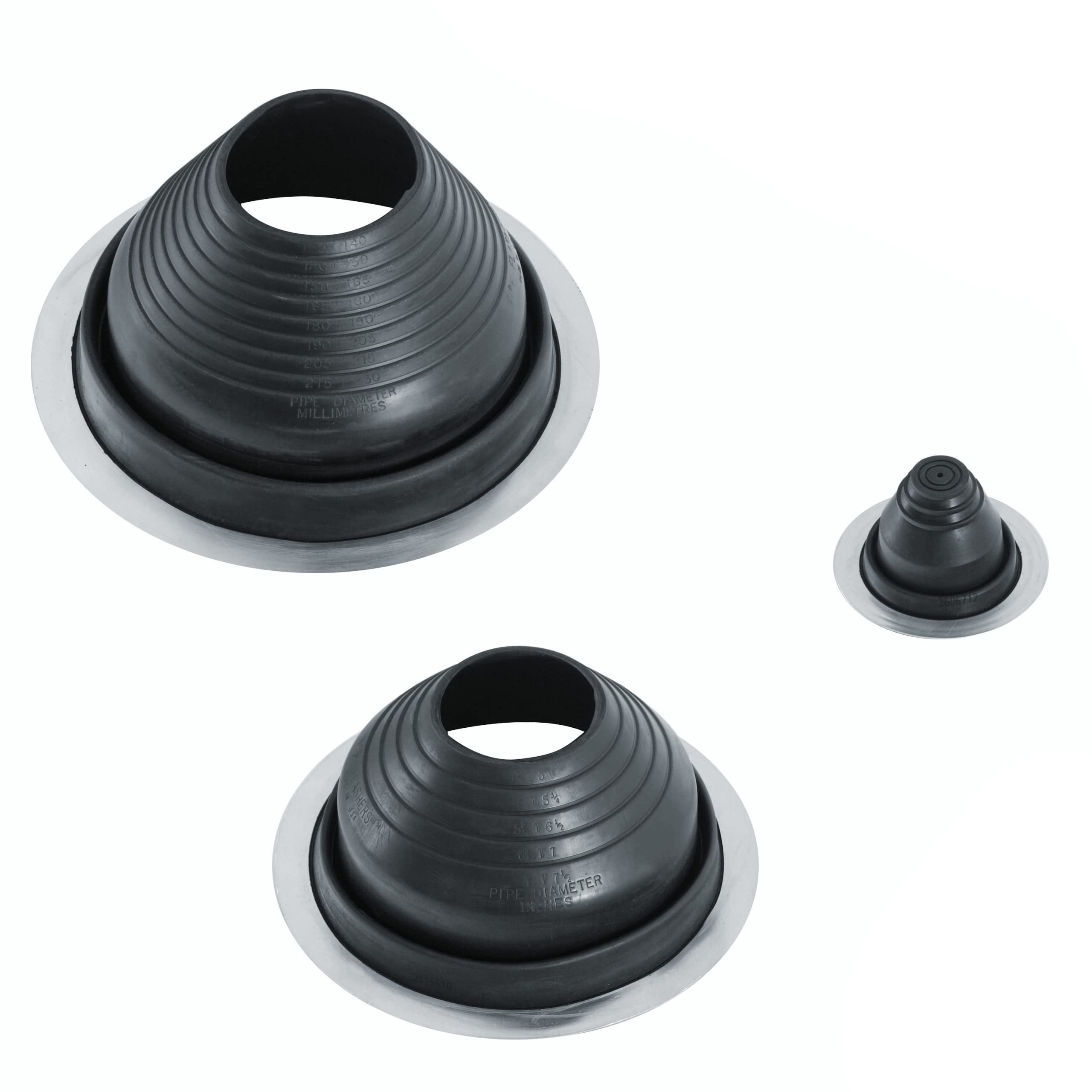 Tubo manguito, Techo pasaventanas, cable de paso de tubo, EPDM 3 hasta 724 mm Chapa Sartenes, chapa trapezoidal, doble Ste hfalz