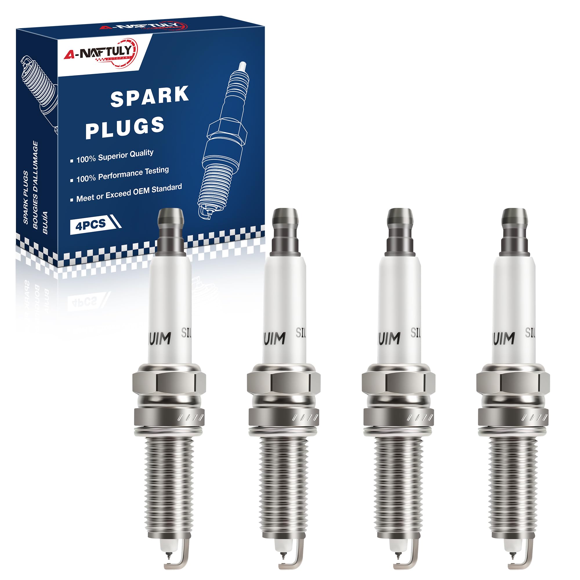 Iridium Platinum Spark Plugs (4 Pack)