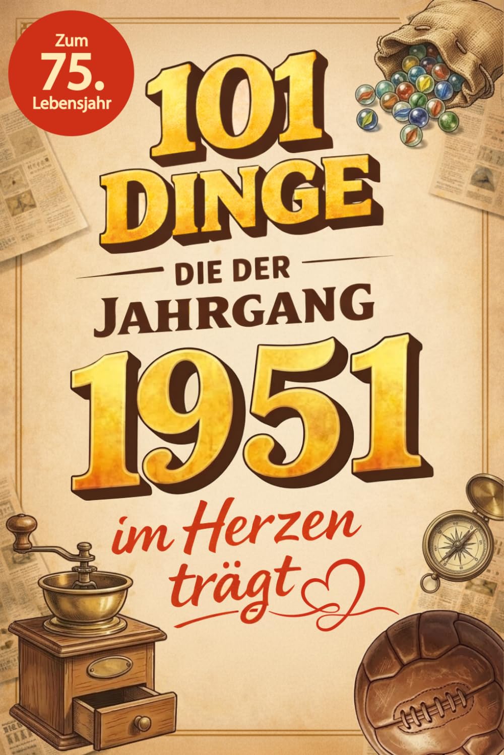 101 Dinge, die der Jahrgang 1951 im Herzen trägt: Eine nostalgische Zeitreise durch Kindheit und Jugend - Die schönsten Erinnerungen, Fakten und Momente von damals für den Jahrgang 1951