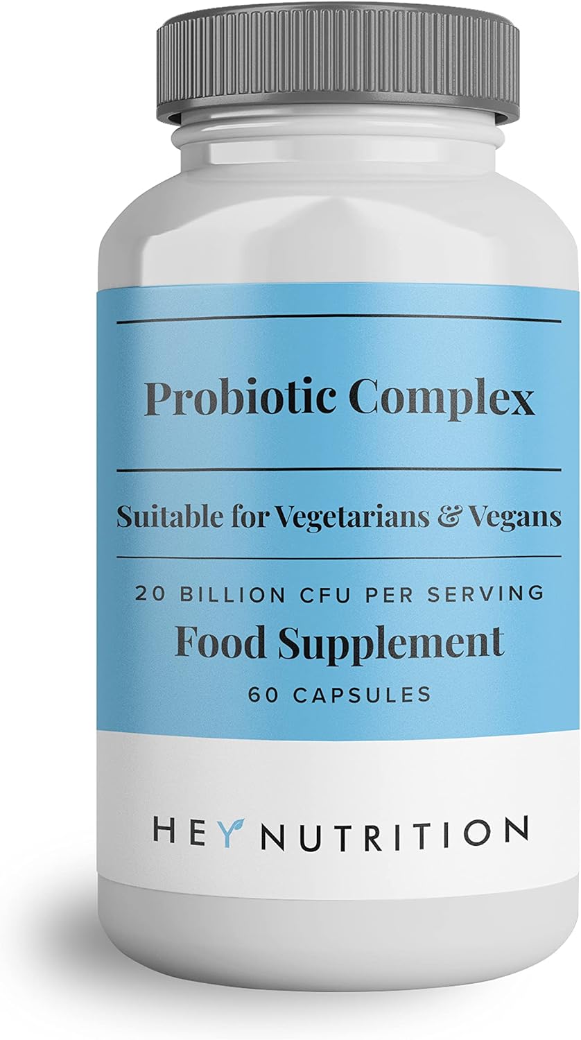 Hey Nutrition Probiotic Complex Supplement 20 Billion CFU Suitable for Vegetarians & Vegans