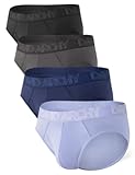 Men's Underwear Briefs Rayon Made from Bamboo Wicking-Moisture Support Pouch Soft Underwear for Men 4 or 7 Pack