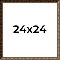 Vista 324 de Marco de fotos completo de madera dorada envejecida de 16 x 20 pulgadas con plexiglás acrílico UV, parte trasera de tablero de espuma y accesorios