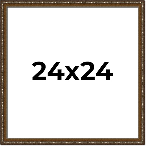 Miniatura 324 de Marco de fotos completo de madera dorada envejecida de 16 x 20 pulgadas con plexiglás acrílico UV, parte trasera de tablero de espuma y accesorios