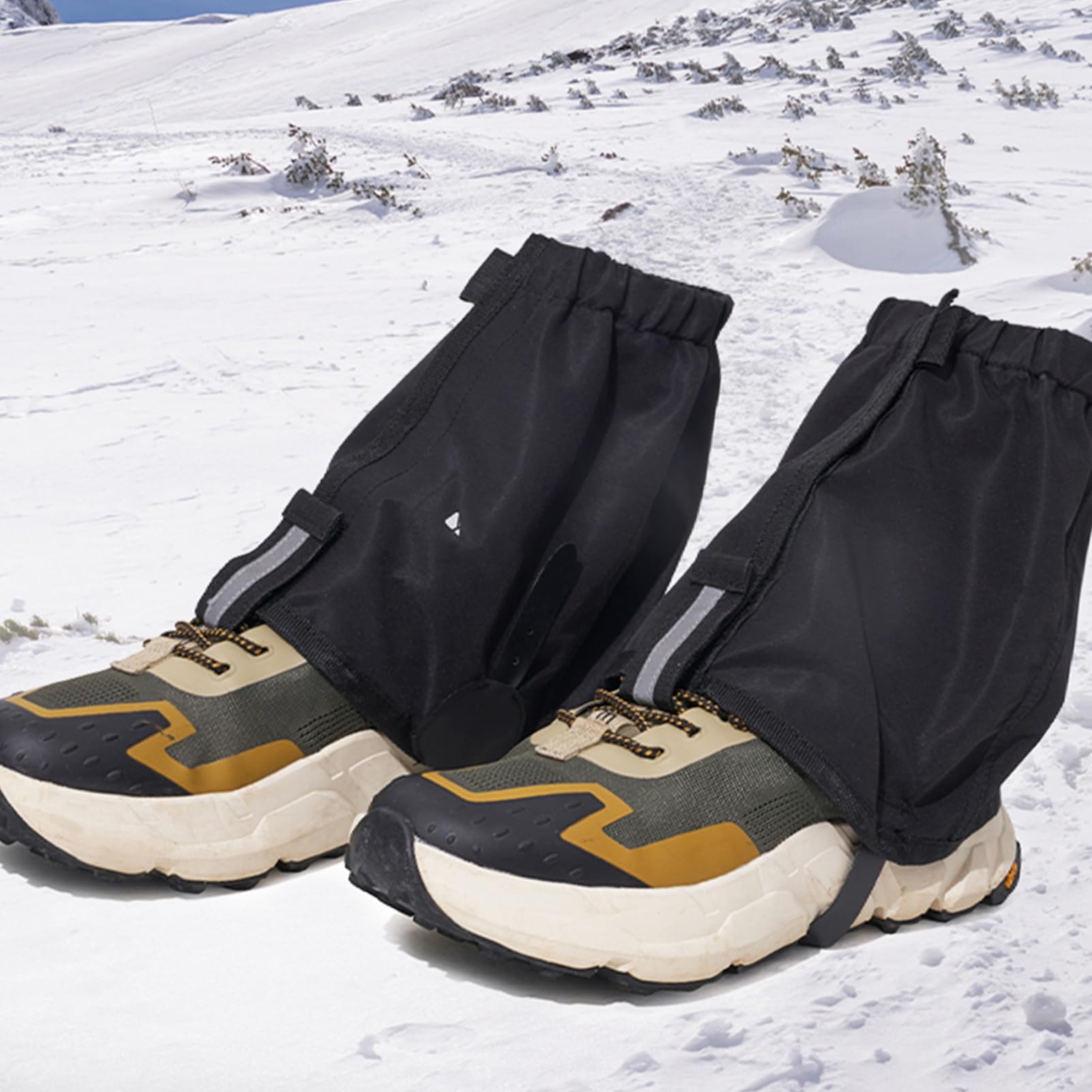 Genérico Polainas Bajas Ajustables For Botas De Nieve Con Bolsa Almacenamiento, Ideales For Senderismo, Caza, Arena Y Barro, Montañismo O Raquetas