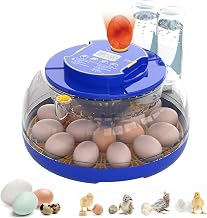 18 Egg Incubator with Automatic Egg Turning and Humidity Control, Incubators for Hatching Eggs, Chicken, Ducks, Goose, Pigeon, Quail, Parrot Incubator for Farm, Lab, Home