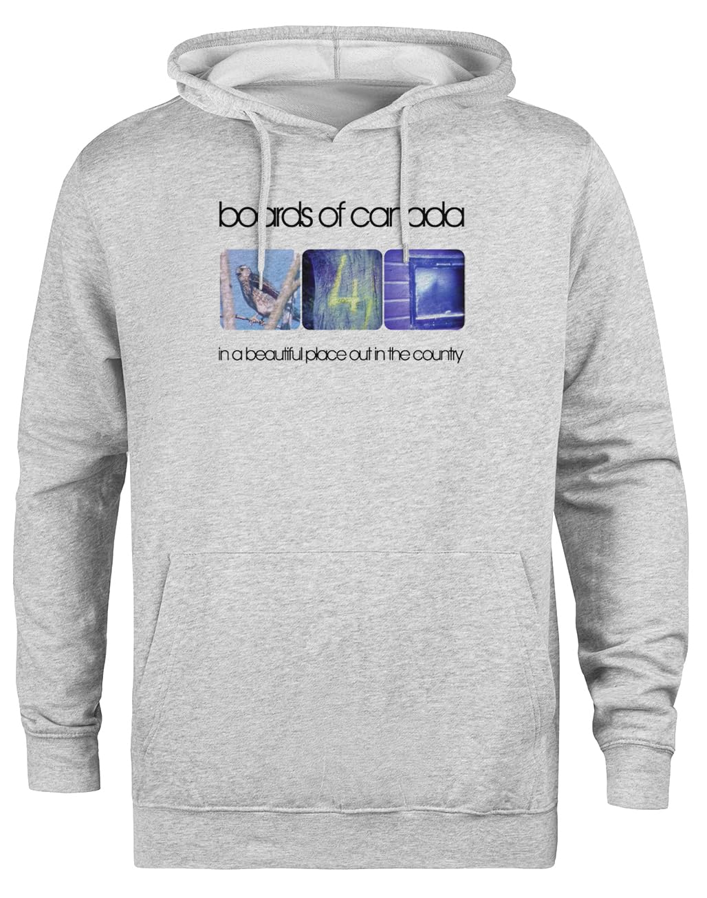 in-A-Beautiful-Place-out-in-The-Country Felpa con Cappuccio Grigia Unisex Giacca con Cappuccio Ecologica