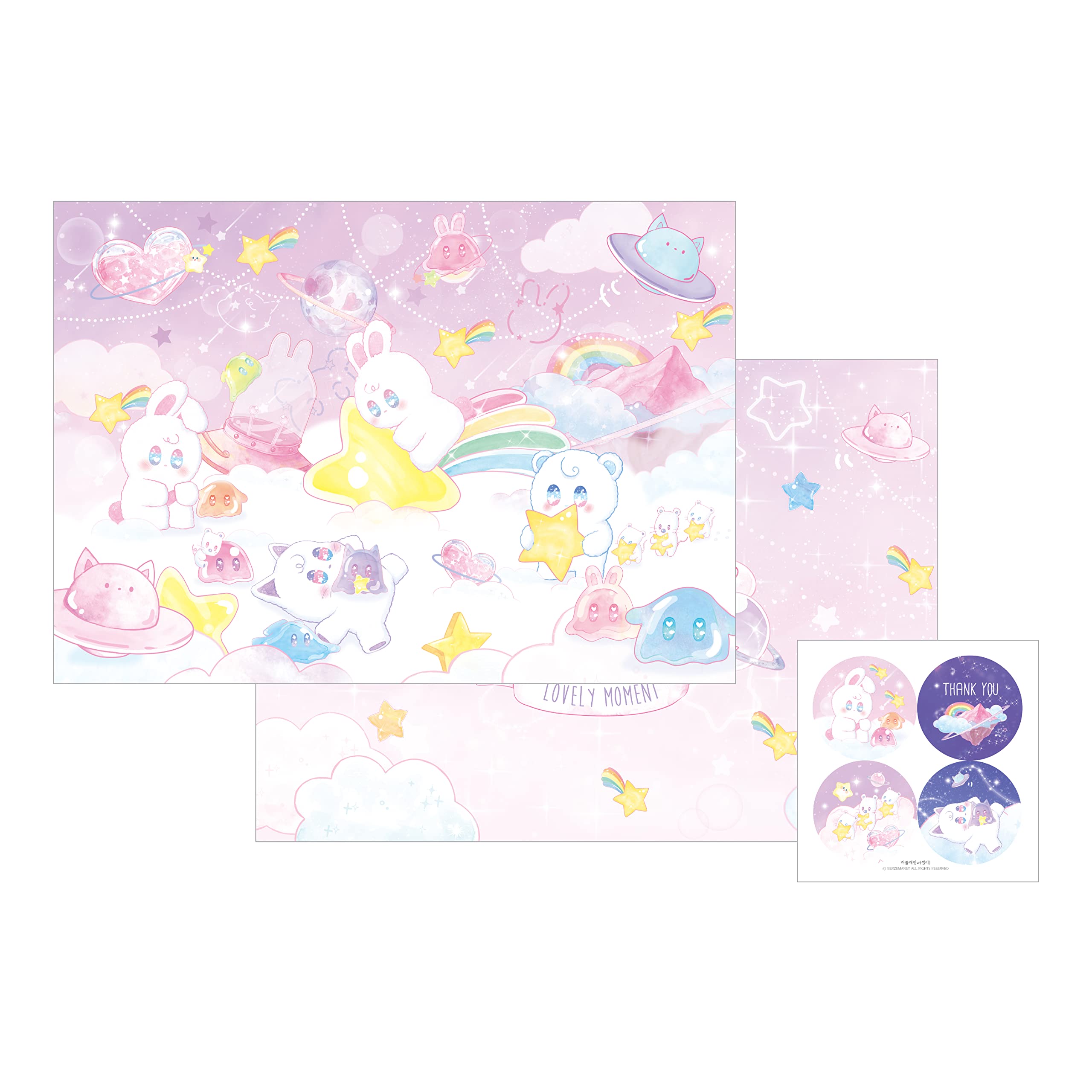 Amazon | 【Manet公式】マネット A4ラッピングペーパーラブネコW