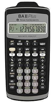 美品　関数電卓 CFA受験用 BA Ⅱ Plus professional Amazon | 日本語ガイドブック(112p) 付 Texas Instruments BA II
