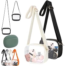 2026 Upgraded Clear Crossbody Bags for Daily Life, Crossbody Purse for Sport Concert with Side Mesh Pocket