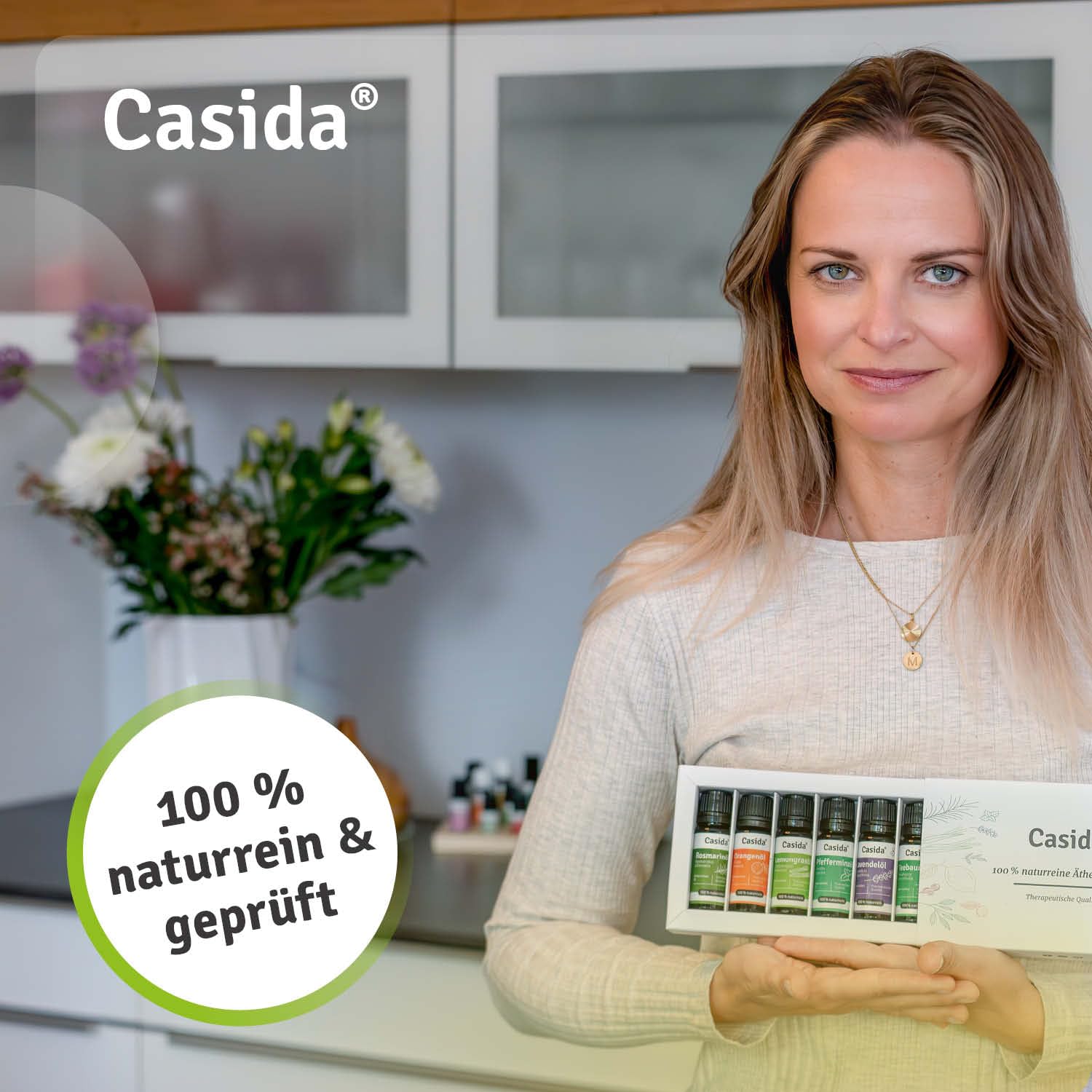 Casida Ätherische Öle Set – 100% naturreine, ätherische Öle - für Aromatherapie Aroma Diffuser, Luftbefeuchter, Hautpflege, Massage - 6x 10ml