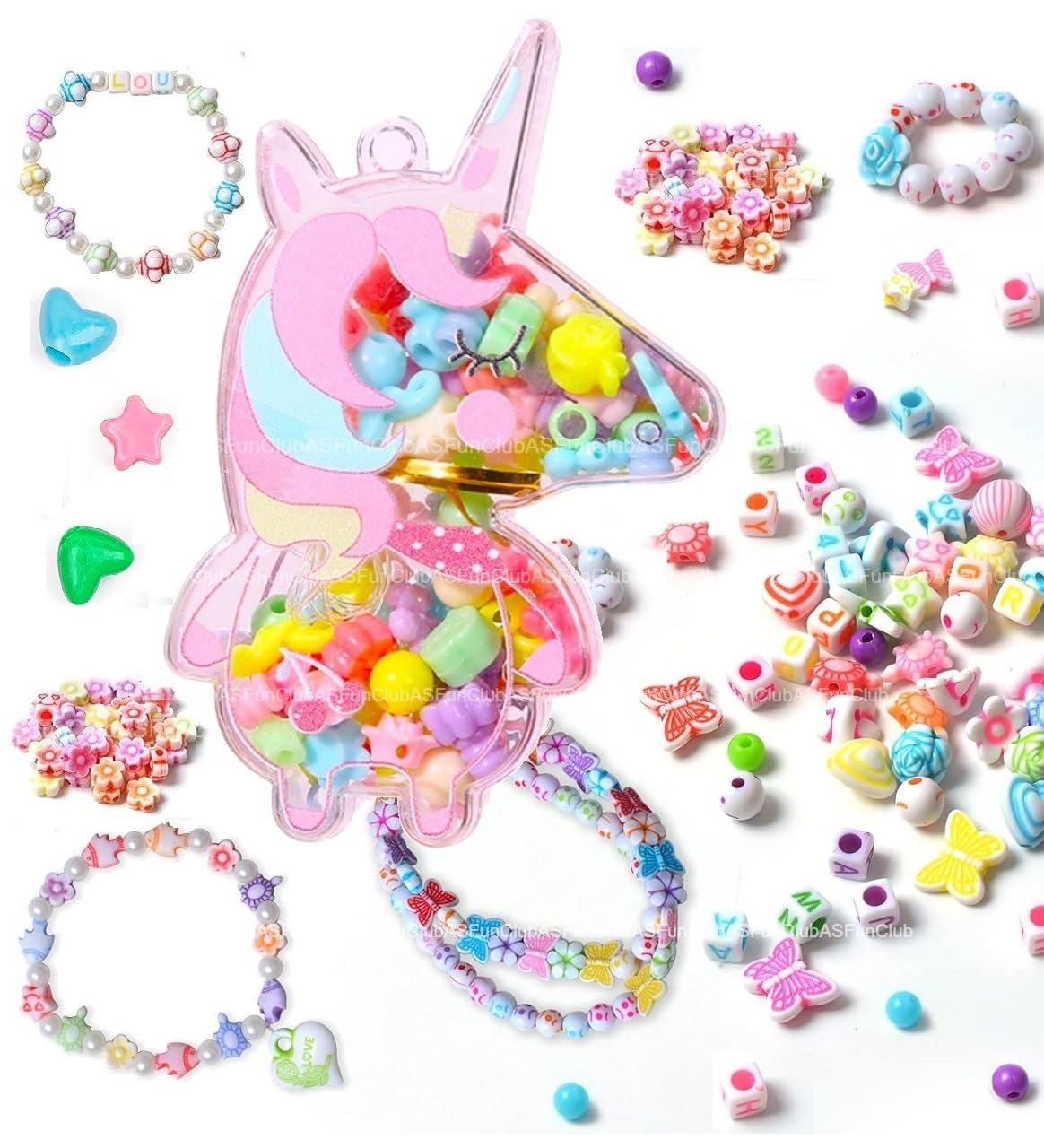 ASFunClub Art And Craft Kit Beads Set Diy Jewelry Making Beads Jewelry Making Kit Girls Beads Set Kids Diy Craft Set Necklace Making Activity Toys Girls Diy Bracelet Set-Best Gift, Multicolor (B0CZK2WXCP) Amazon Price History, Amazon Price Tracker