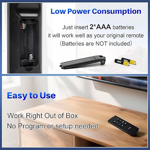 Miniatura 5 de CHUNGHOP Control remoto Bluetooth mejorado compatible con Bose Solo 5 10 15 Series ii Sistema de sonido de TV 732522-1110 418775 Sistema de barra de