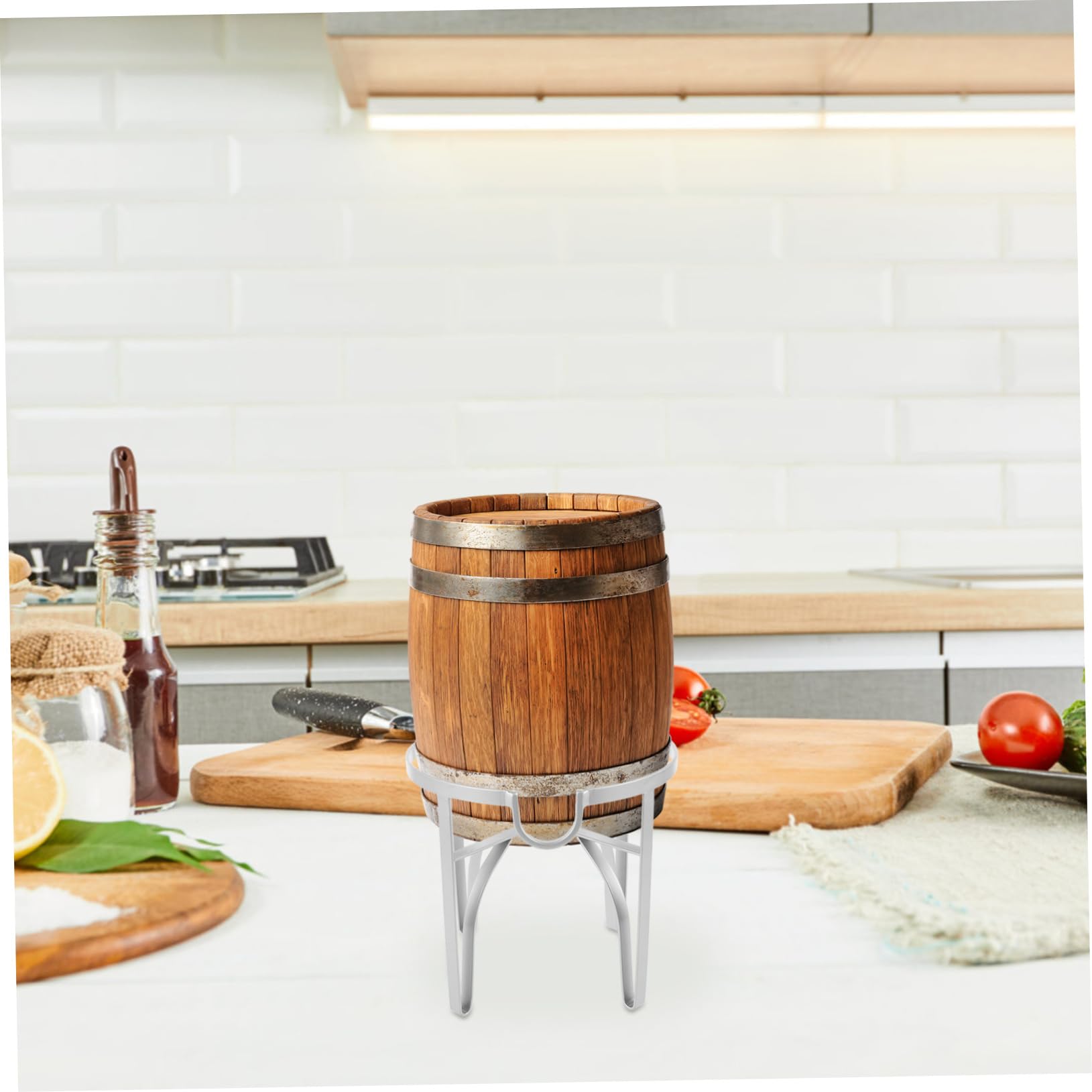 Soporte De Bebidas para Dispensador De Cerveza Soporte Portátil Base para Barril De Estante y para Almacenamiento De Bebidas
