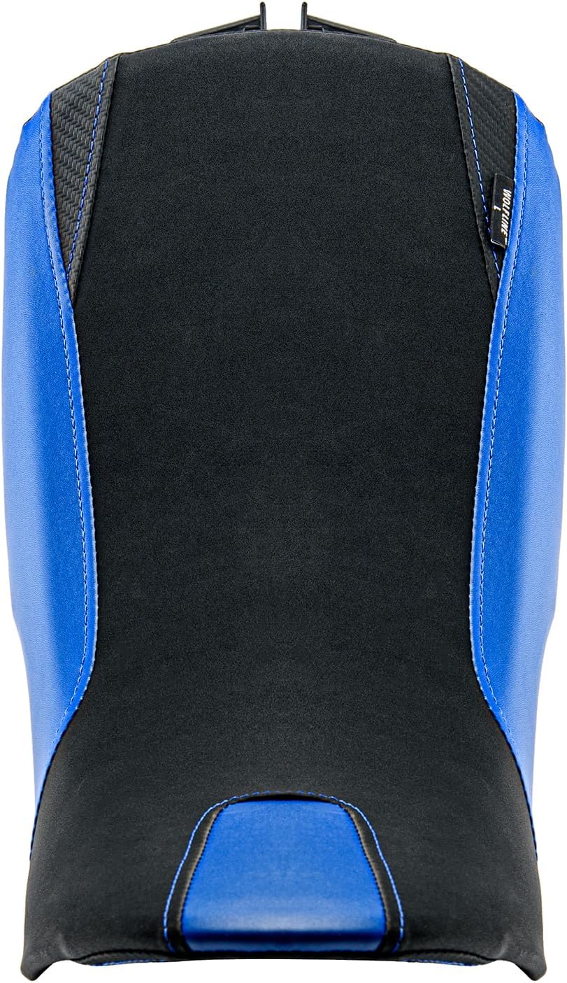 Motorcycle Driver Seat for Yamaha Tenere700 2019 2020 2021 2022 2023 2024 Tenere 700 Front Rear Pillion Solo Cushion Cover Pad Set (Blue)