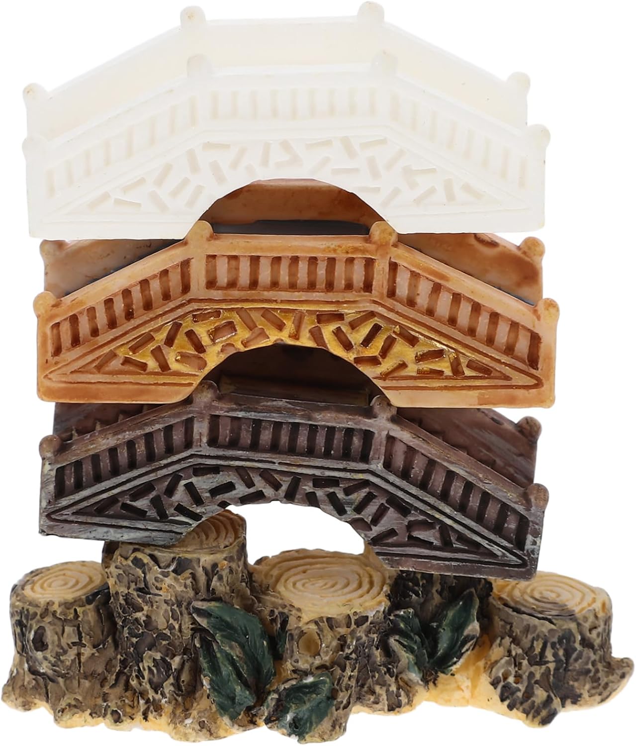 Sosoport 20pcs Micro Landscape Adornment Mini Garden Arch Bridge Miniature Plastic Bridge Model Outdoor Garden Decor