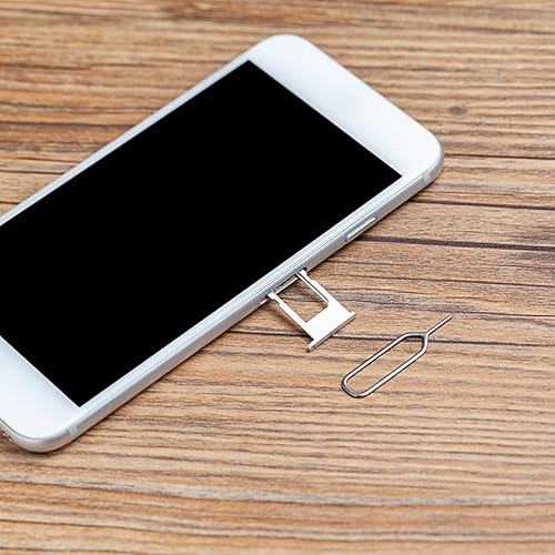 Vista 4 de Adaptador de tarjeta SIM, kit de convertidor estándar 4 en 1, convertidor micro estándar nano con pasador de expulsión de bandeja de acero