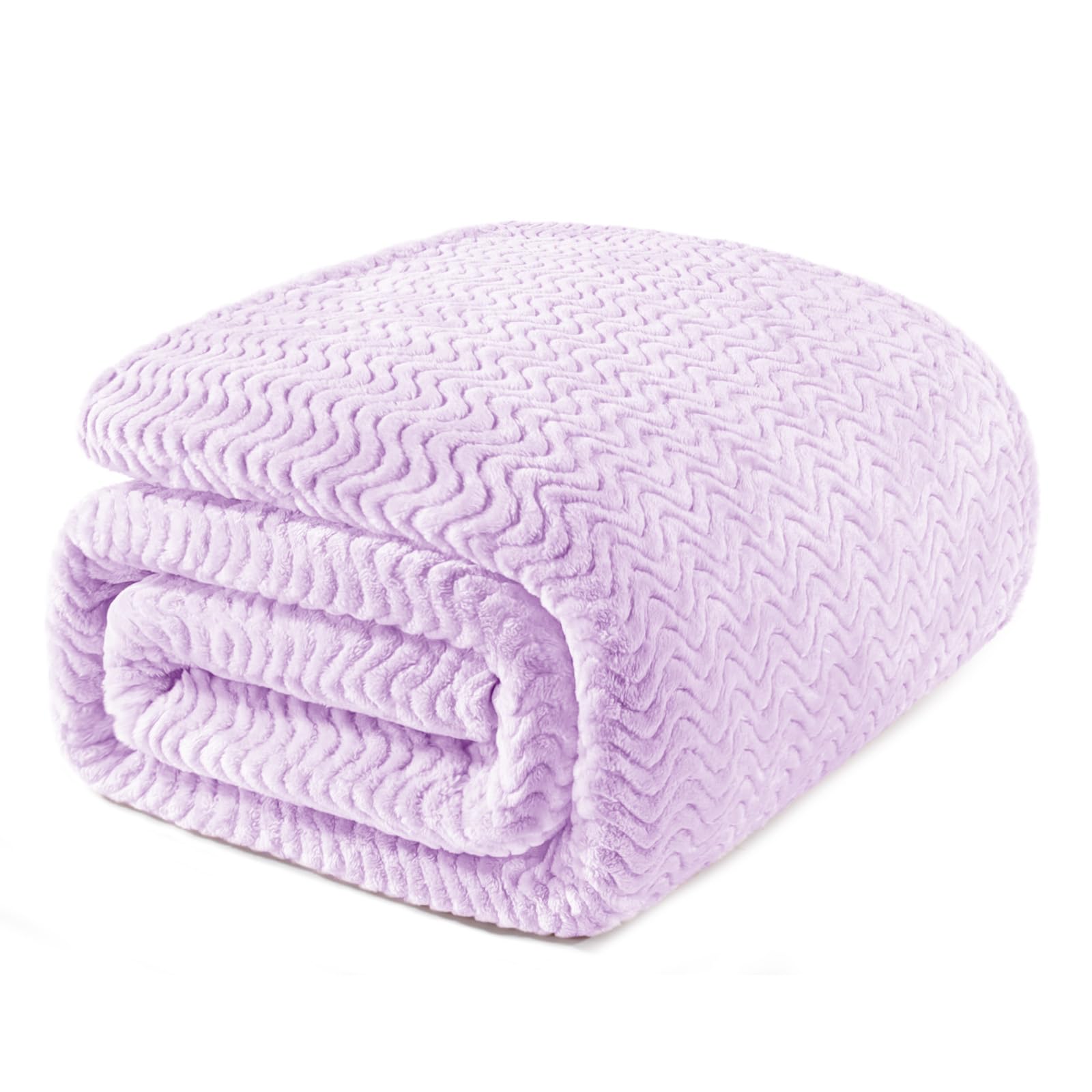 Exclusivo Mezcla King Size Fleece Blanket for Bed 230x265 CM Cozy Lightweight Blankets for All Season Decorative Giftable Fuzzy Plush Wave Textured Suitable for Women Men