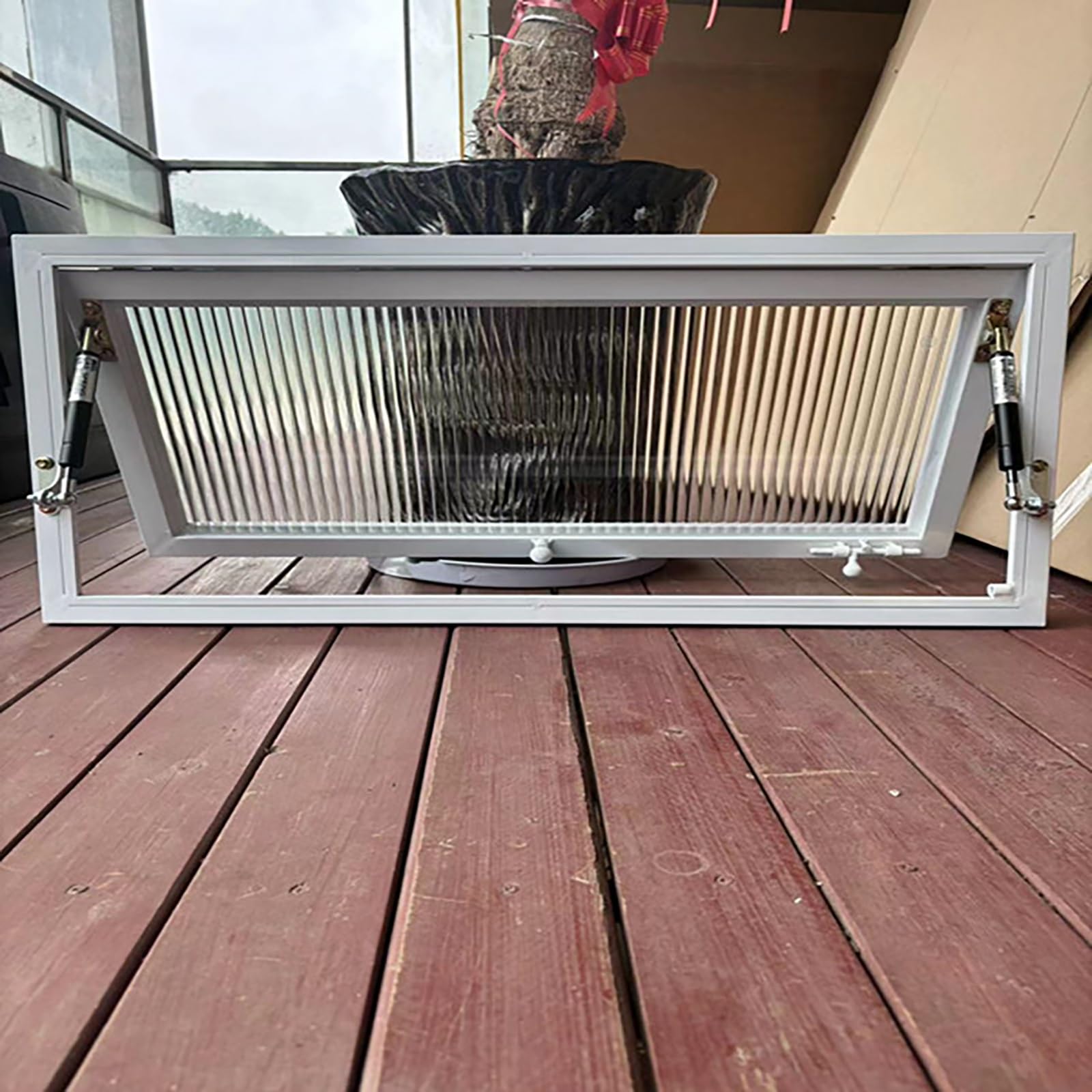 Ventana corredera para eliminar humedades en baños y garajes cortos