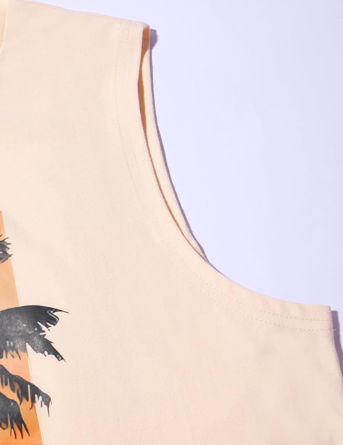 Tank Tops Men Hawaiian Palm Tree Print Mens Tank Top Vacation Sleeveless Shirts for Men - Image 5