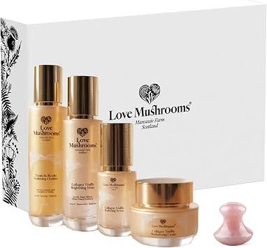 Beauty Ritual Gift Box | Complete Hydrating, Brightening & Firming Skincare Set for Women   Containing Toner, Cleanser, Serum, Moisturiser and Rose Quartz Gua Sha