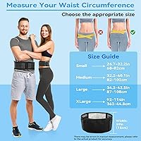 Vista 11 de Back Support with Magnet, Tourmaline Magnetic Back Braces for Lower Back Pain Relief, Self Heating & Soothing Waist Band, Lumbar Support Belt for