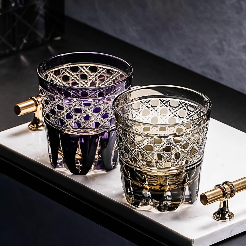 3PCS Mouthwash Cup, Glass Toothbrush Holder Cup | Crystal Clear Tumbler Makeup Brush Holder for Bathroom, Vanity, Bathroom Accessories