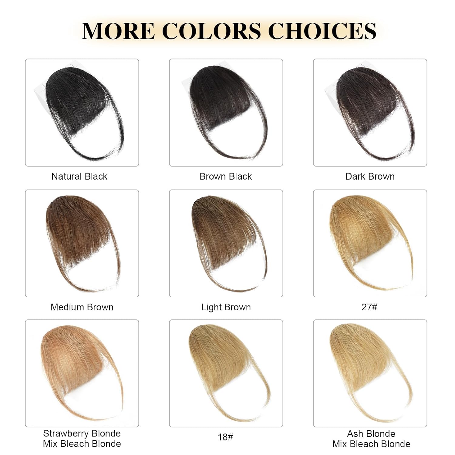 BOGSEA Clip in Bangs 100% Human Hair Bangs with Temples Bangs Hairpieces for Women Clip in Fake Bangs for Daily Wear (Honey Blonde, Wispy Bangs) - Image 6