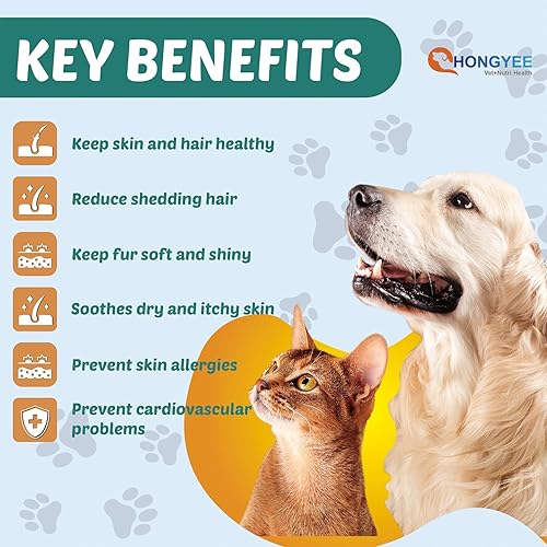 Miniatura 2 de Cuidado de la piel y el pelaje Omega 3 Masticables suaves para mascotas Aceite de pescado para perros Piel saludable | Piel brillante | Contra la