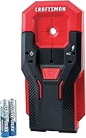 CRAFTSMAN CMHT77620 Stud Finder - 3/4-Inch Depth Center Detection, Live AC Wire Scanner for Accurate Wall Scanning