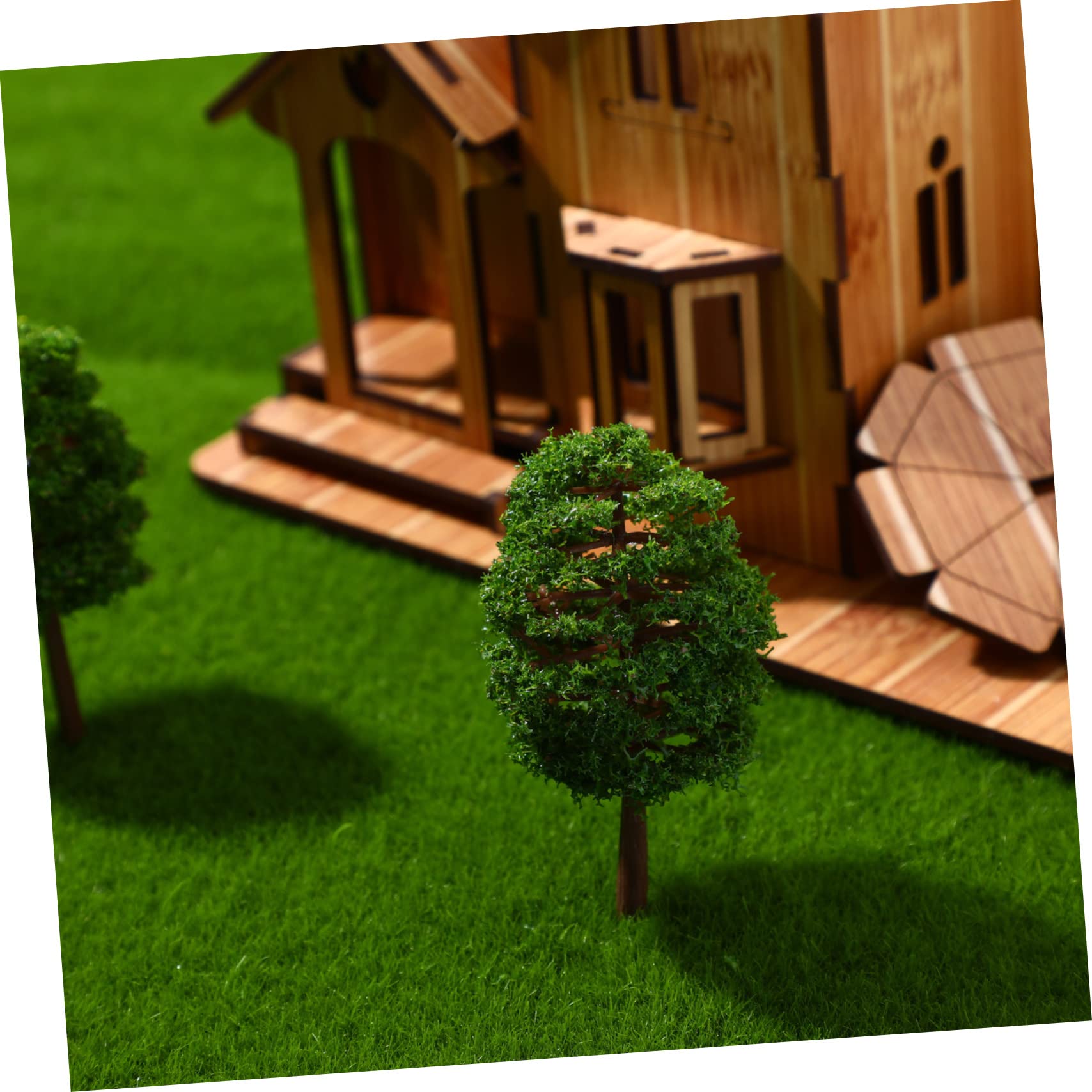 Operitacx Miniature Trees 3.5 Inch Simulation Tree Model for Scenery Landscape Model Railway Home Office Desk Decoration - Image 2