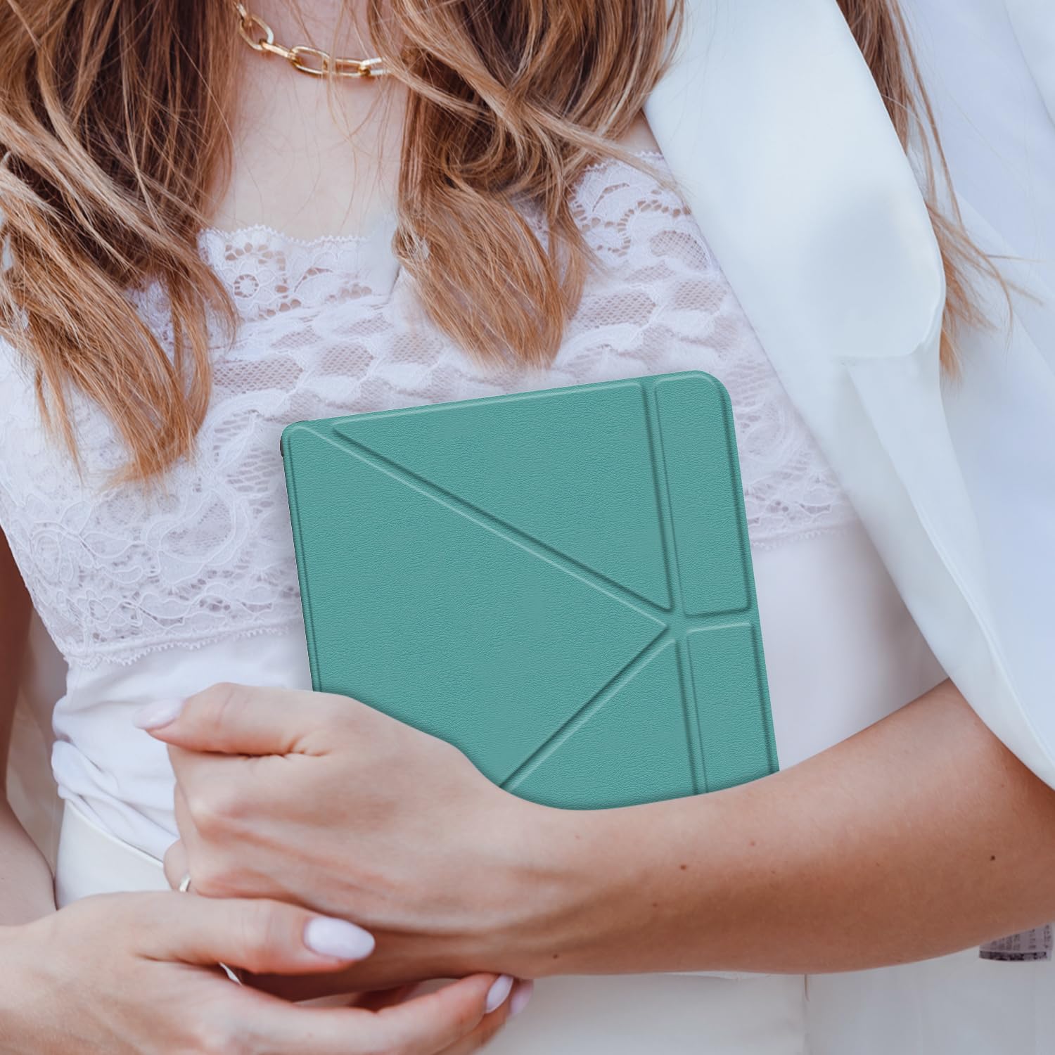 Custodia Kobo Libra Colour 2024 Libra 2 2021 Vision 6 2021 7 Pollici eReader Ultra Sottile Cover Supporto Verde