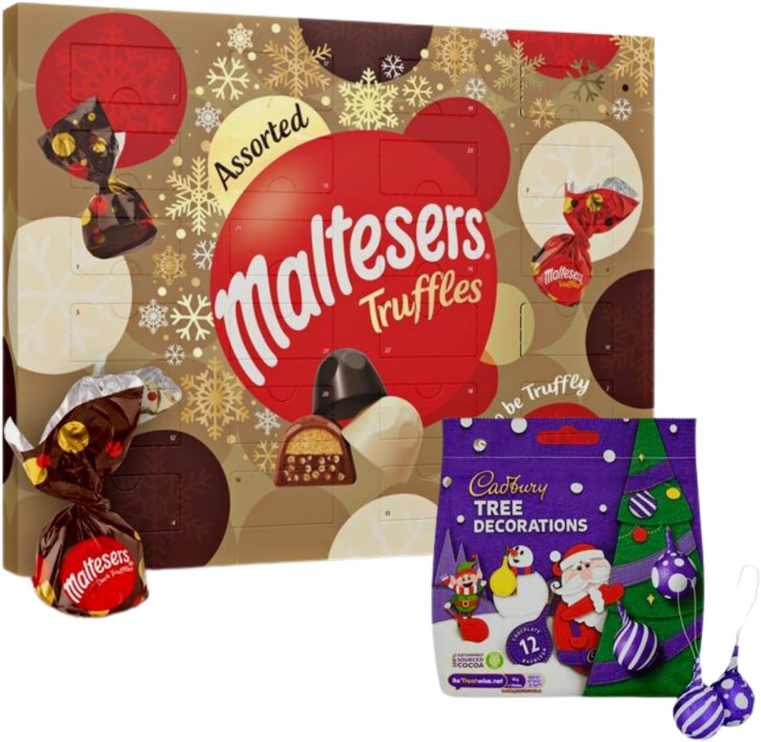 Chocolate Advent Calendar Bundle With Maltesers Assorted Chocolate