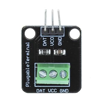 DS18B20 Temperature Sensor Module Kit Waterproof 100CM Digital Sensor Cable Stainless Steel Probe Terminal Adapter