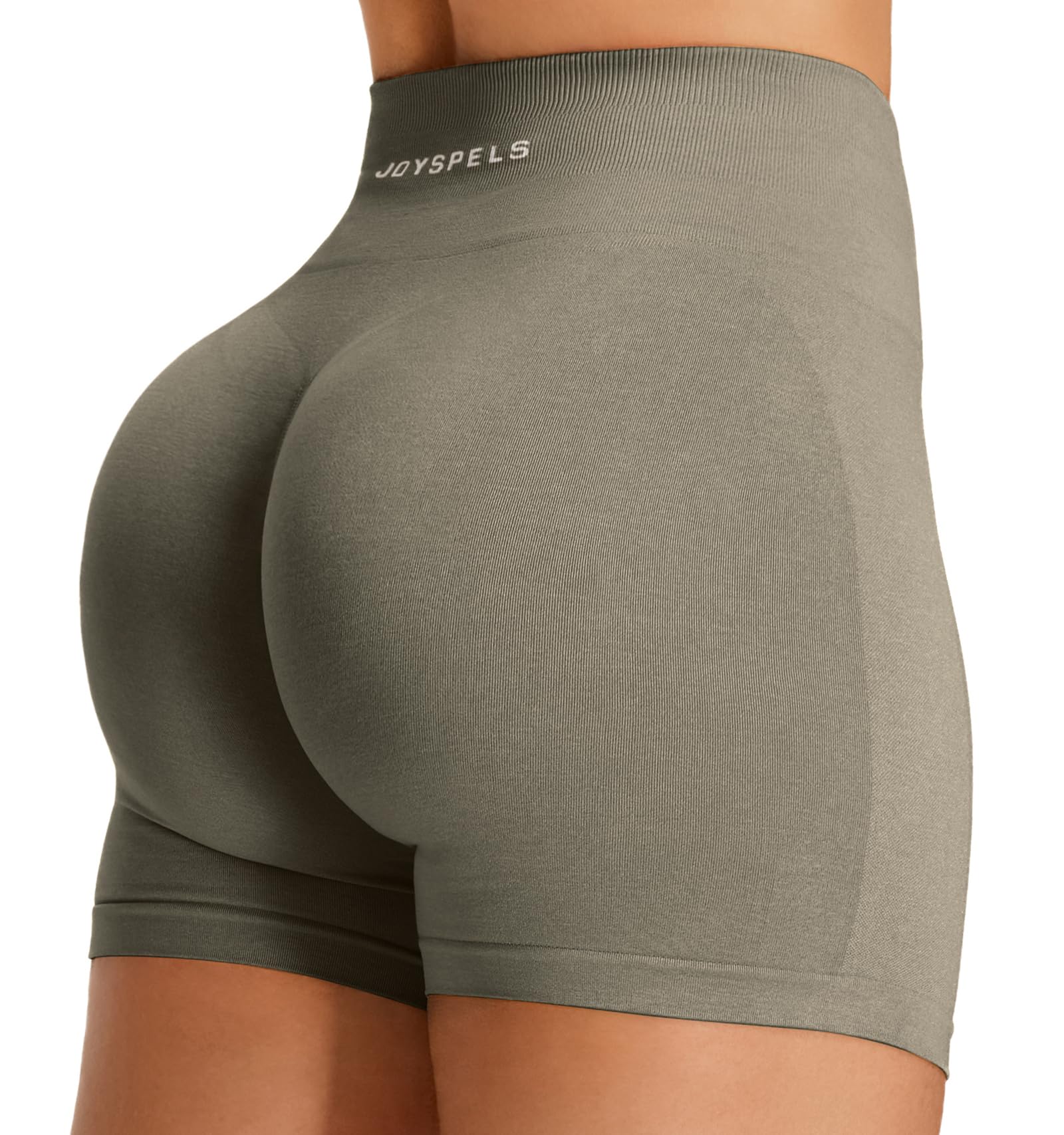 JOYSPELS Damen Scrunch Sport Shorts, High Waist Kurze Sporthose Radlerhose Kurz Push Up Leggings Sommer Gym Laufhose