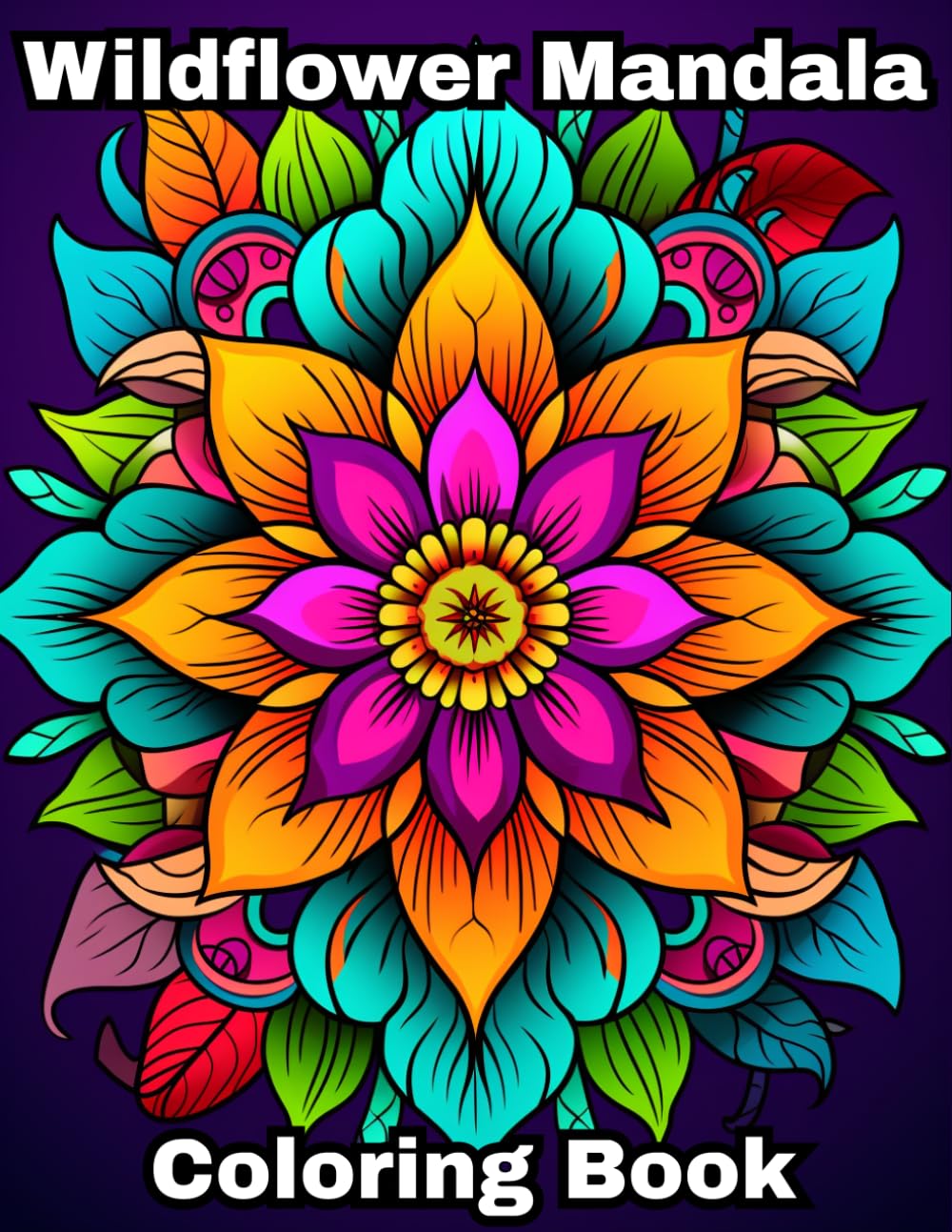 Wildflower Mandala Coloring Book: Detailed Mandala Designs Inspired by Nature and Flowers