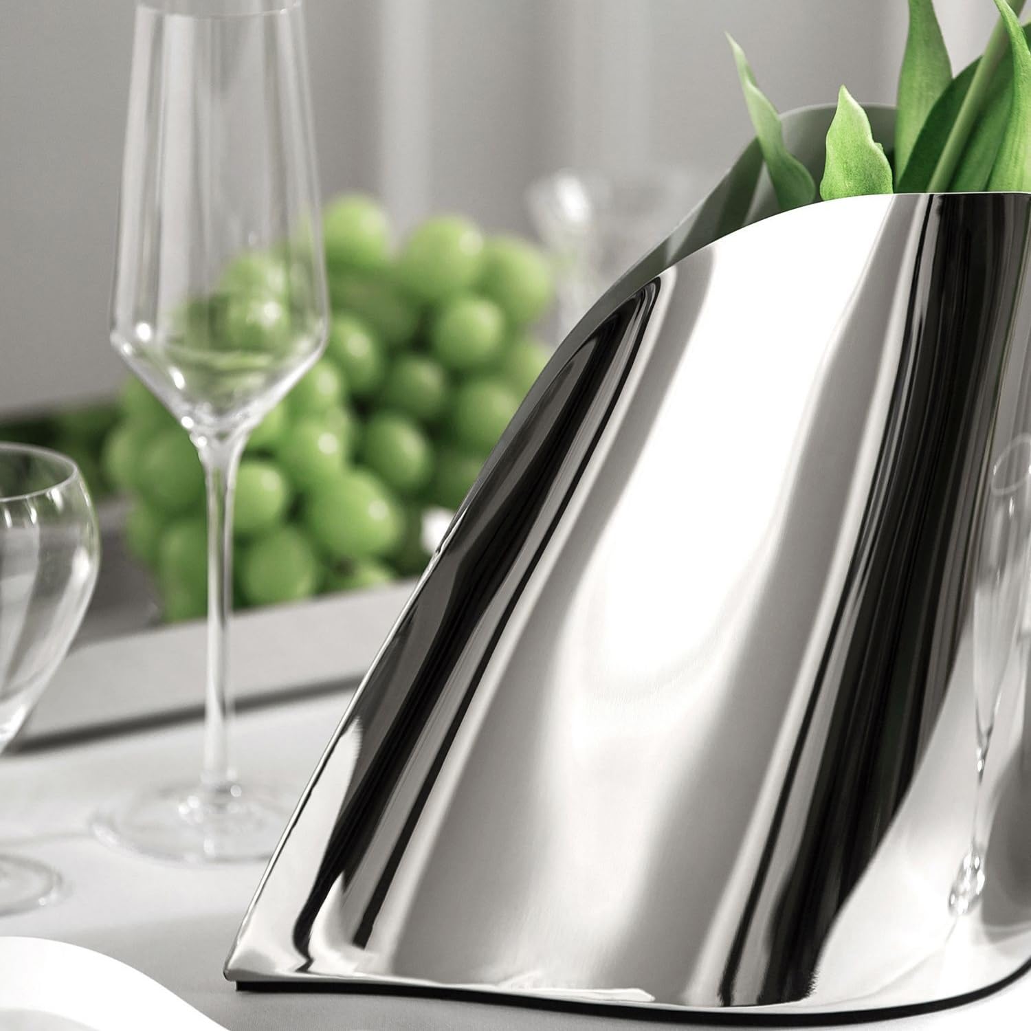 Cubeta para Hielo Cubo de Hielo de Acero Inoxidable for champán, Cubo de Hielo Creativo de Metal for Mesa de Comedor, Cubo de Hielo for Vino Tinto, Cubo de Hielo for cócteles Cubiteras