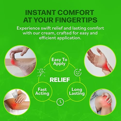 Miniatura 3 de Miracle Nerve Cream  Máxima Fuerza  Mezcla de cúrcuma y árnica para aliviar molestias neuropatía  Fórmula calmante para pies y manos con MSM, B6, E