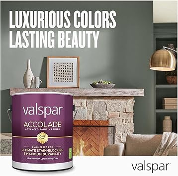 Valspar 13002 Ultra White Base Accolade Interior Paint & Primer, Semi-Gloss, 1 Gallon