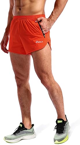 Miniatura 3 de Pudolla Pantalones cortos de correr para hombre de 3 pulgadas de secado rápido para gimnasio, pantalones cortos de entrenamiento atlético