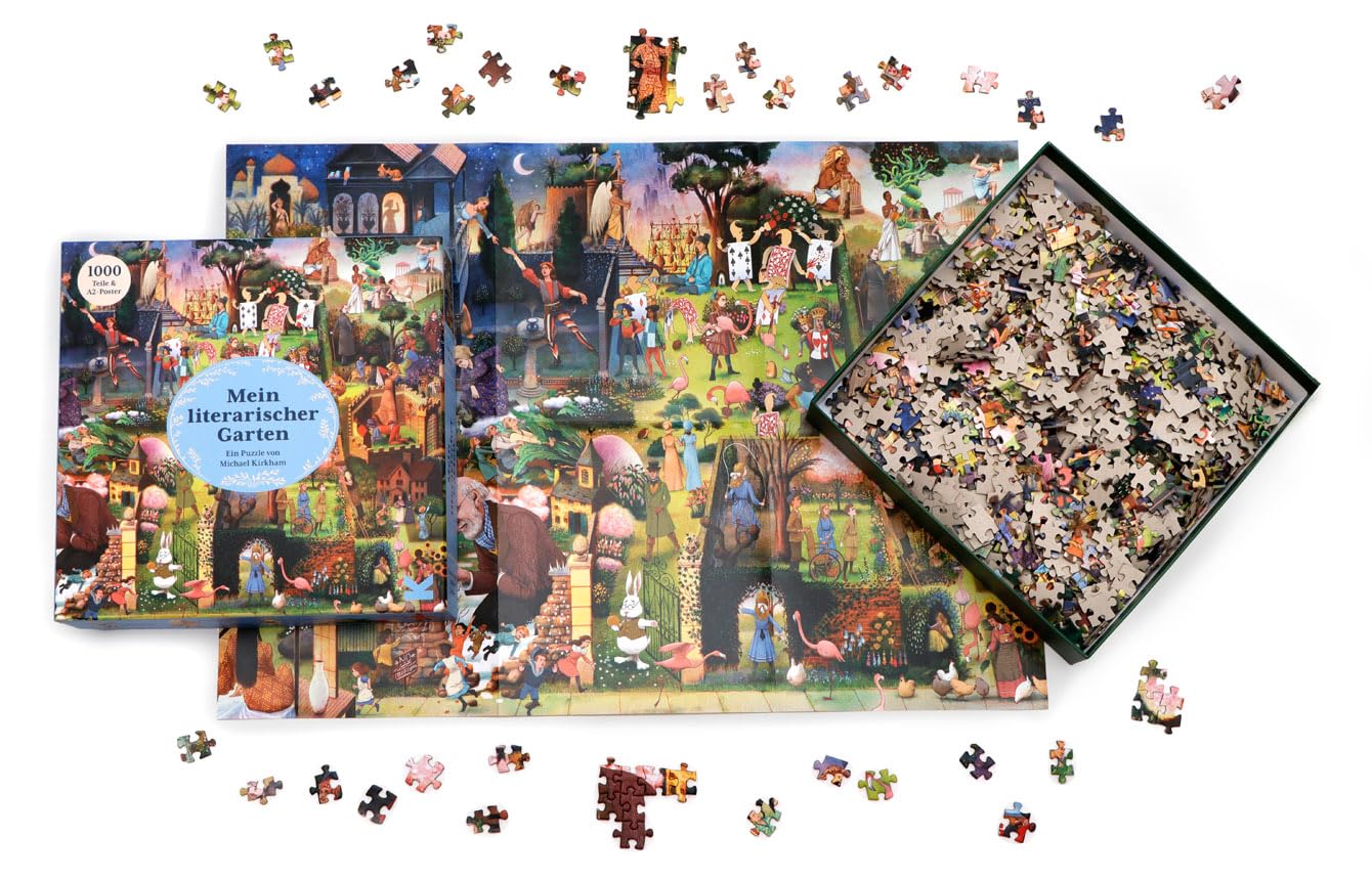Mon Jardin littéraire Un Puzzle de 1000 pièces. Michael Kirkham