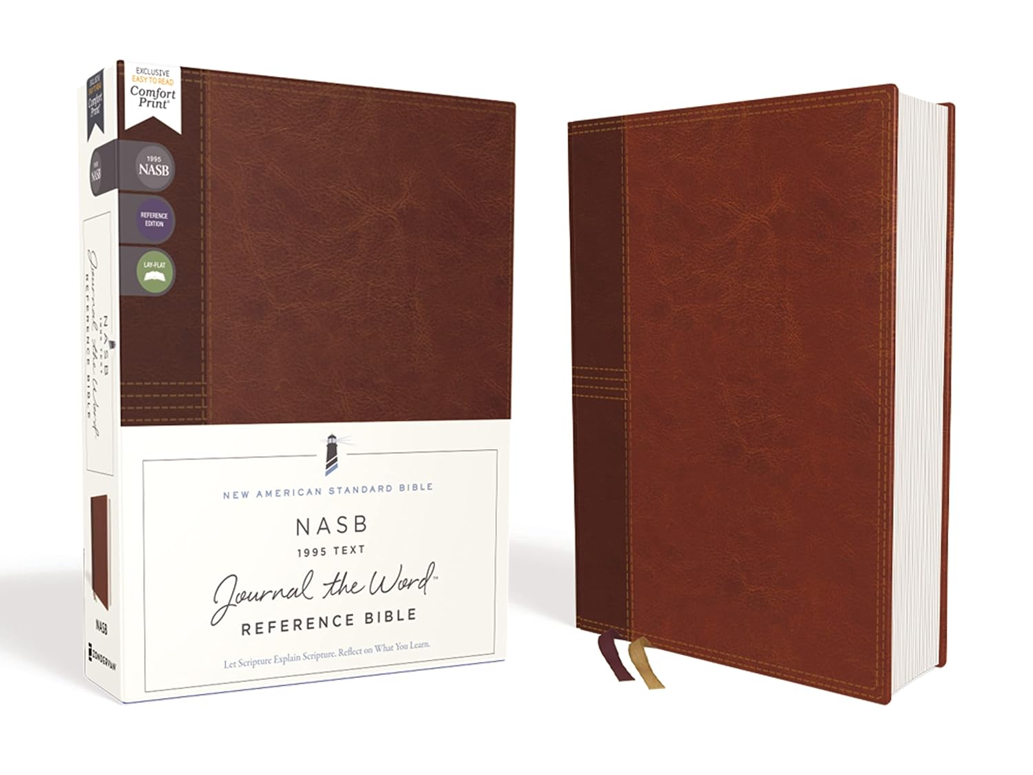 NASB Journal the Word Reference Bible, Leathersoft brown