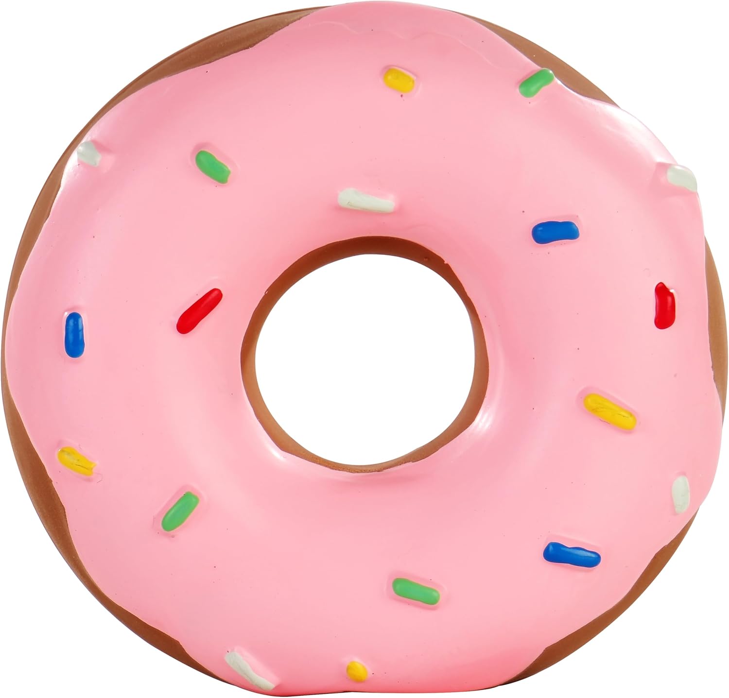 Juguete para Perros Tamu style Donut con Sonido, Mordible, 4 Pulgadas