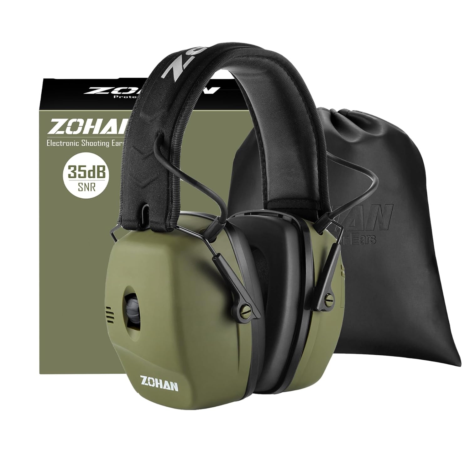 ZOHAN EM056 Electronic Shooting Ear Protection Earmuff, Hearing