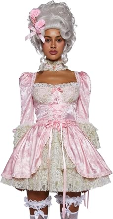 Dolls Kill Marie Antoinette Halloween Costume for Women - French Cake Queen Renaissance Trickz N Treatz