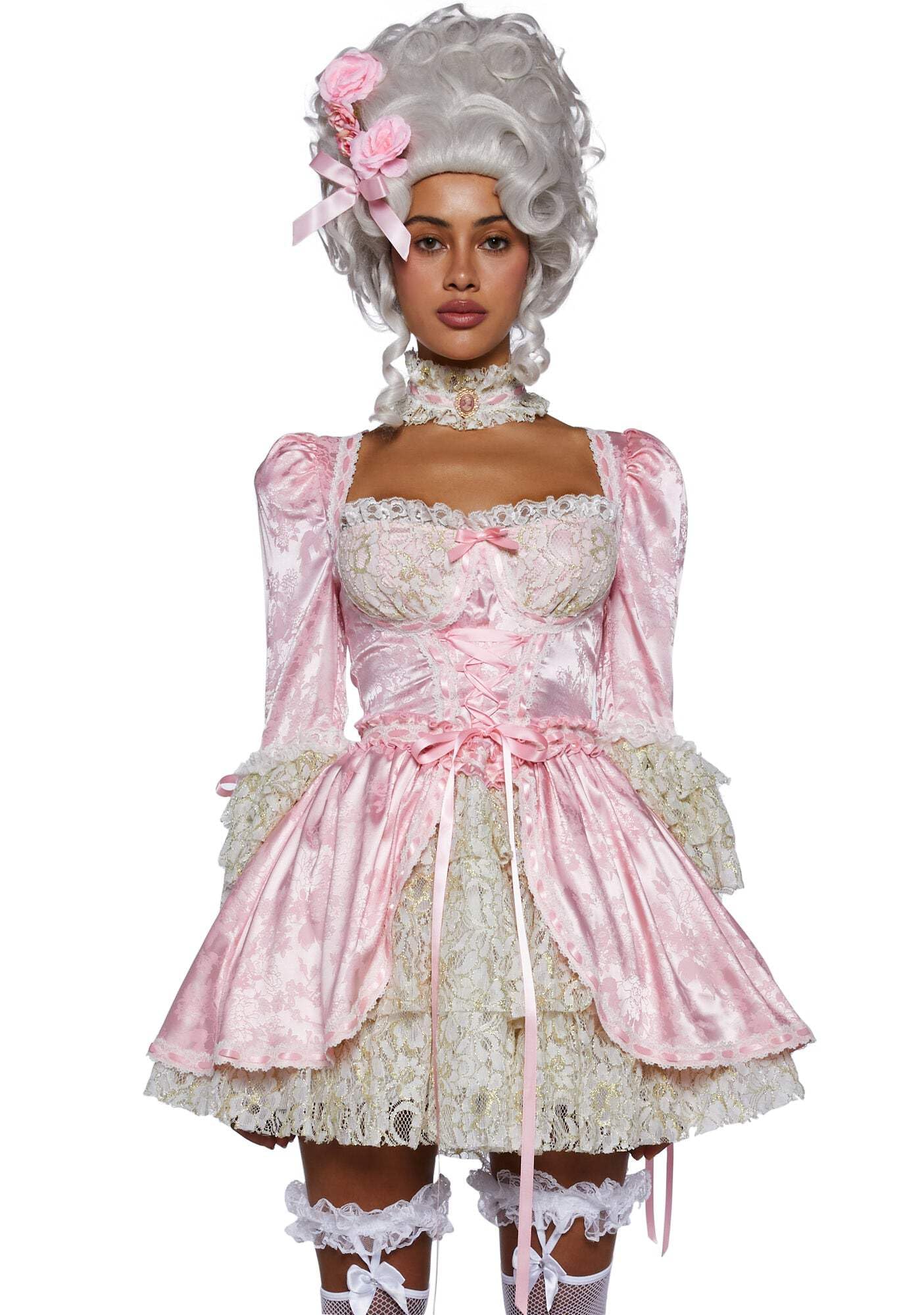 Photo 1 of Dolls Kill Marie Antoinette Costume Dress - Pink Renaissance French Queen
